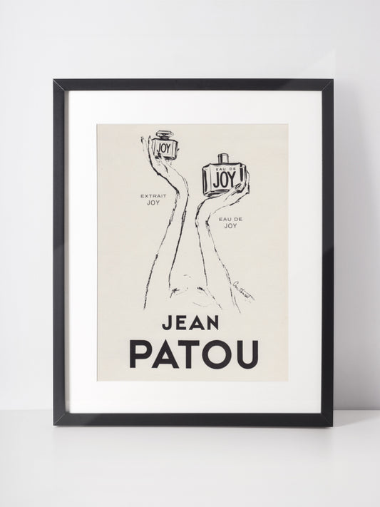 JEAN PATOU 1961 Vintage Advertisement 1960s Joy Parfum Perfume Magazine Ad