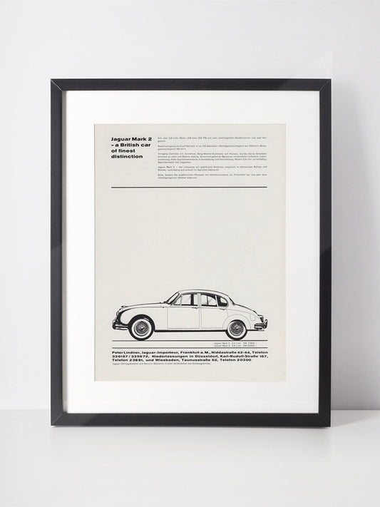 JAGUAR 1963 Vintage Advertisement Mark 2 1960s Oldtimer Classic Car Print Ad