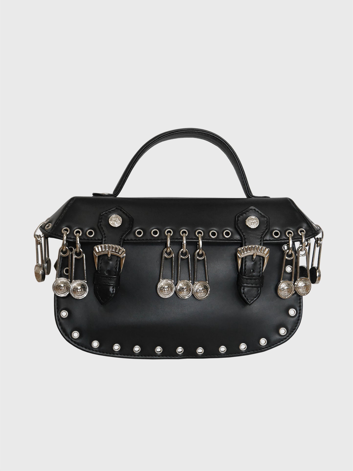 GIANNI VERSACE Couture c. 1994 Vintage Safety Pin Handbag