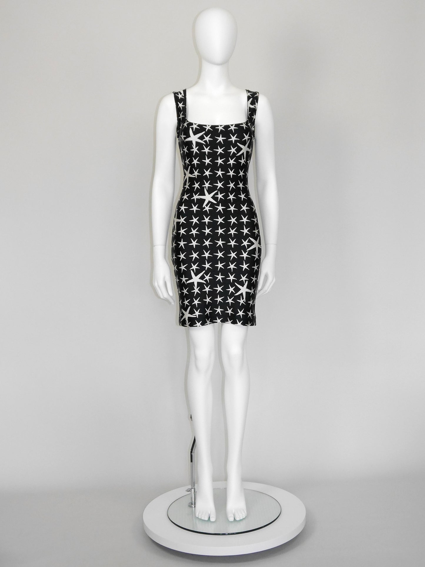 GIANNI VERSACE Spring 1996 Atelier Collection Vintage Starfish Bodycon Mini Dress Size S