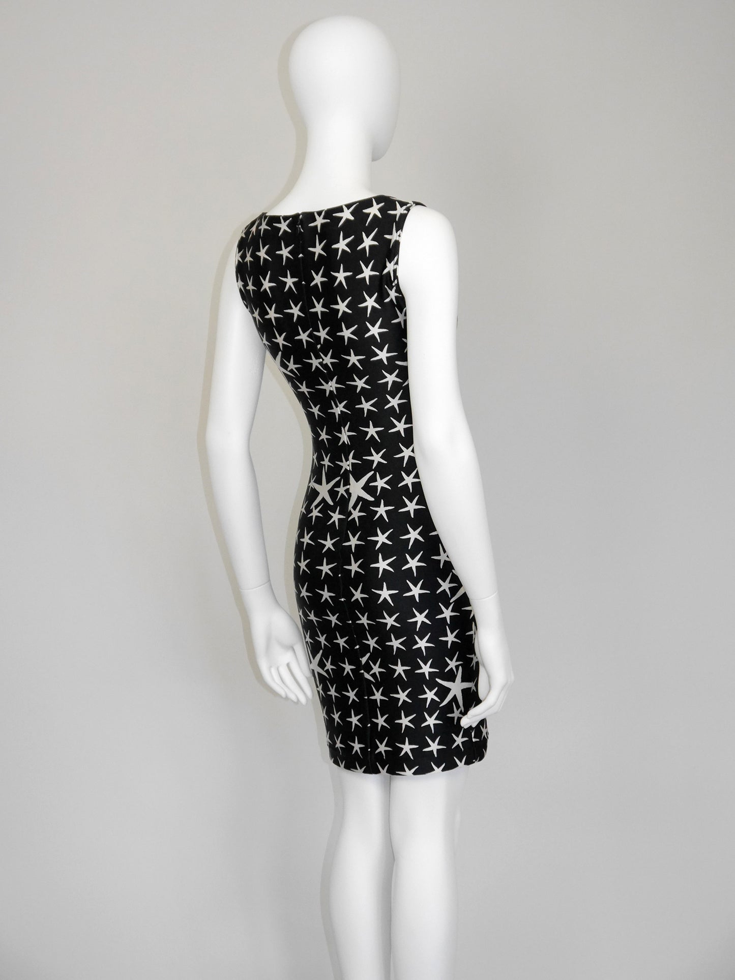GIANNI VERSACE Spring 1996 Atelier Collection Vintage Starfish Bodycon Mini Dress Size S