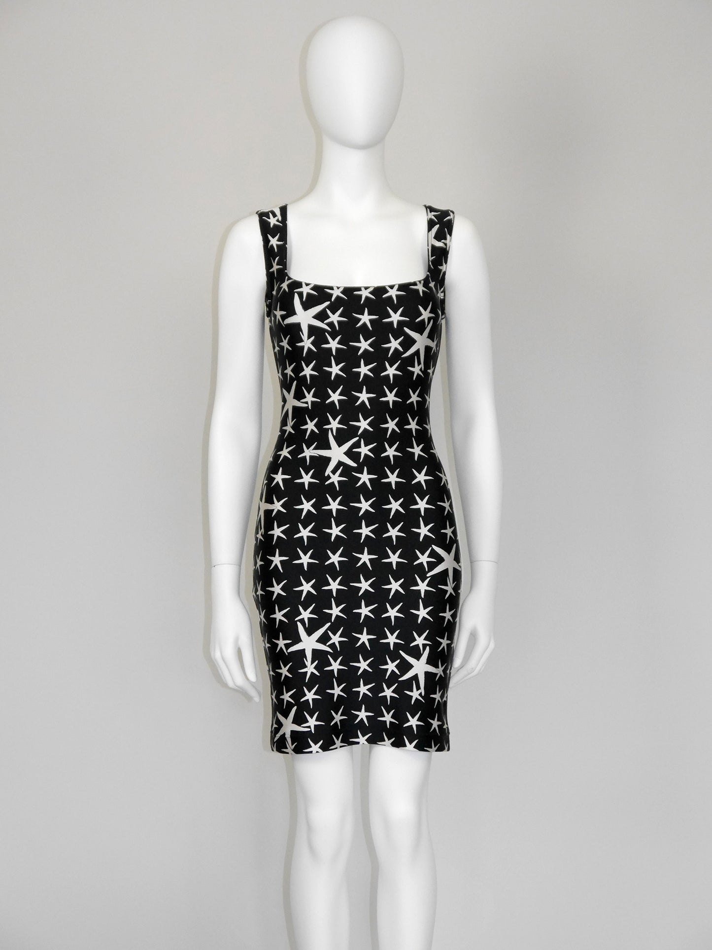 GIANNI VERSACE Spring 1996 Atelier Collection Vintage Starfish Bodycon Mini Dress Size S