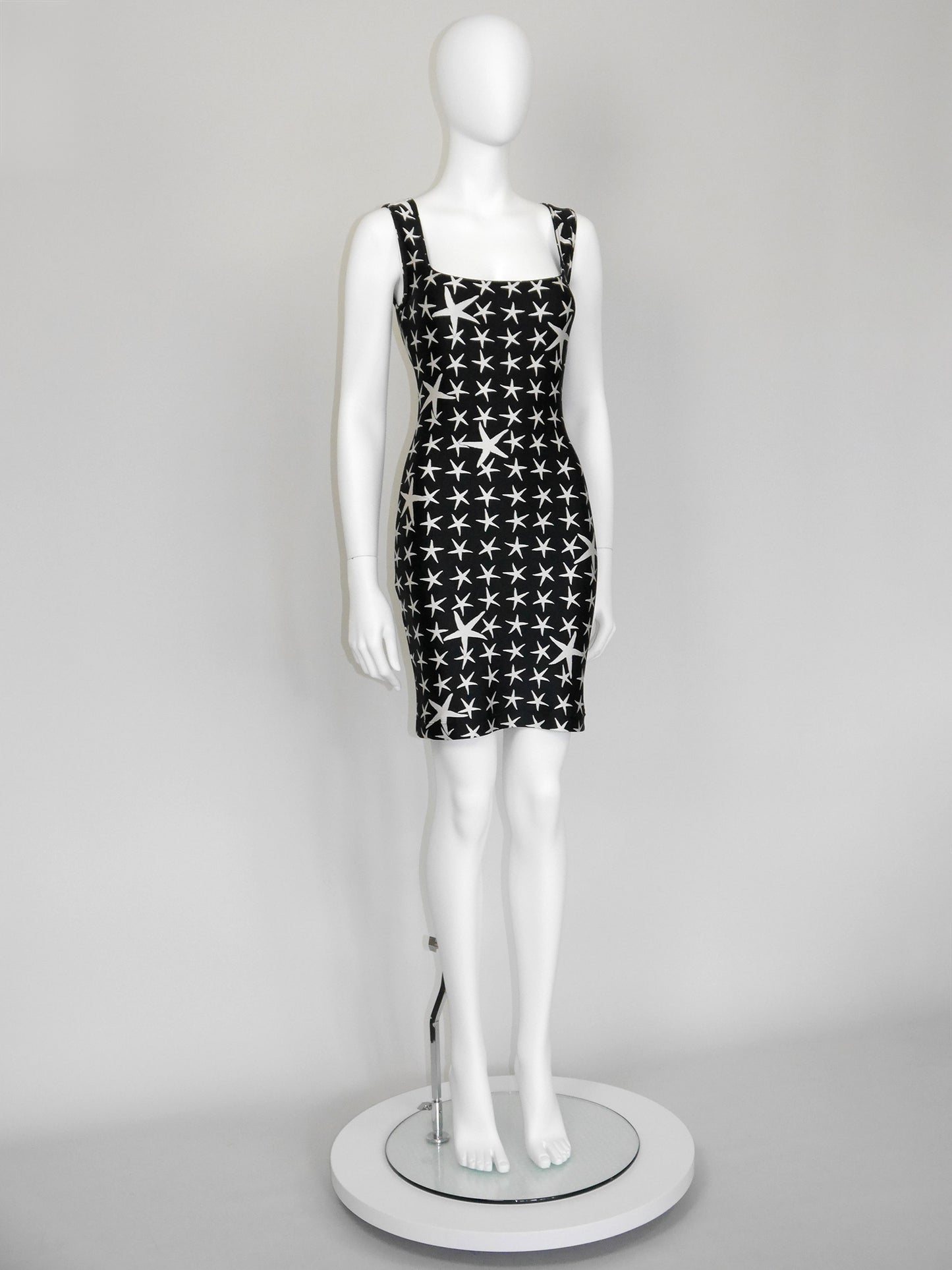 GIANNI VERSACE Spring 1996 Atelier Collection Vintage Starfish Bodycon Mini Dress Size S