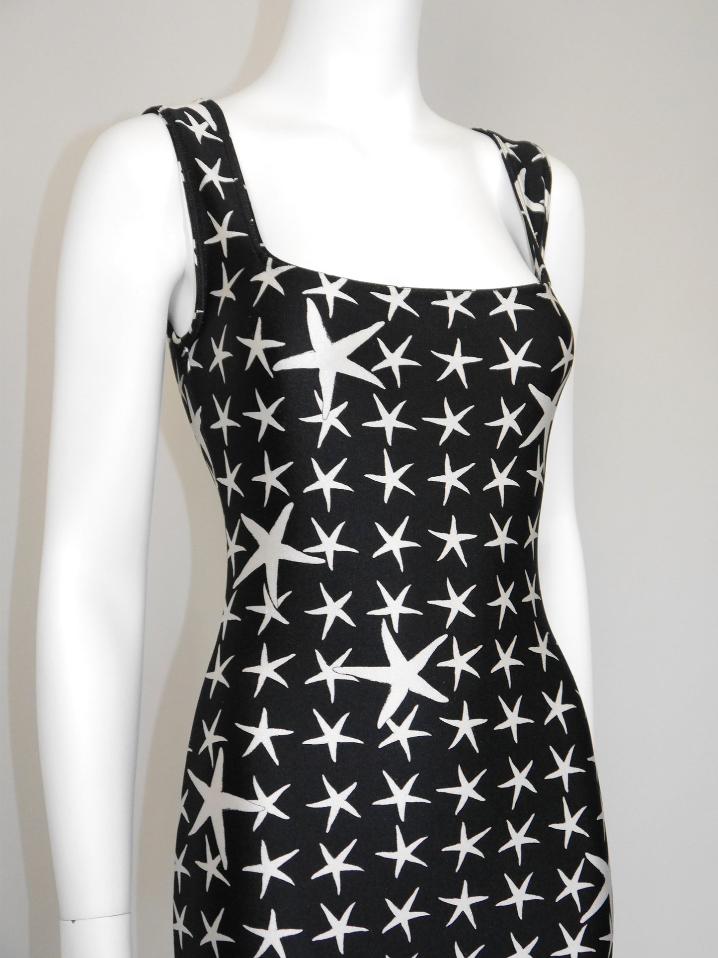 GIANNI VERSACE Spring 1996 Atelier Collection Vintage Starfish Bodycon Mini Dress Size S