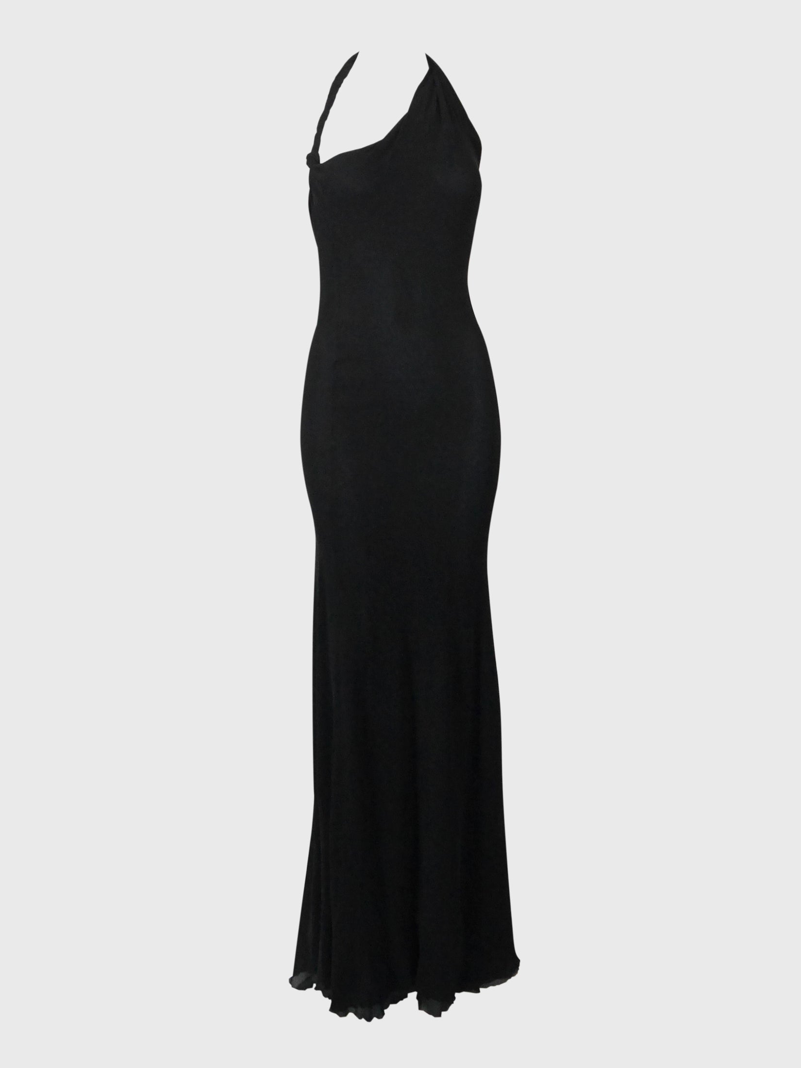 GIANNI VERSACE Couture 1990s 2000s Vintage Silk Maxi Evening Gown w/ H VINTAGE VON WERTH GIANNI VERSACE Couture 1990s 2000s Vintage Silk Maxi Evening Gown w/ H VINTAGE VON WERTH