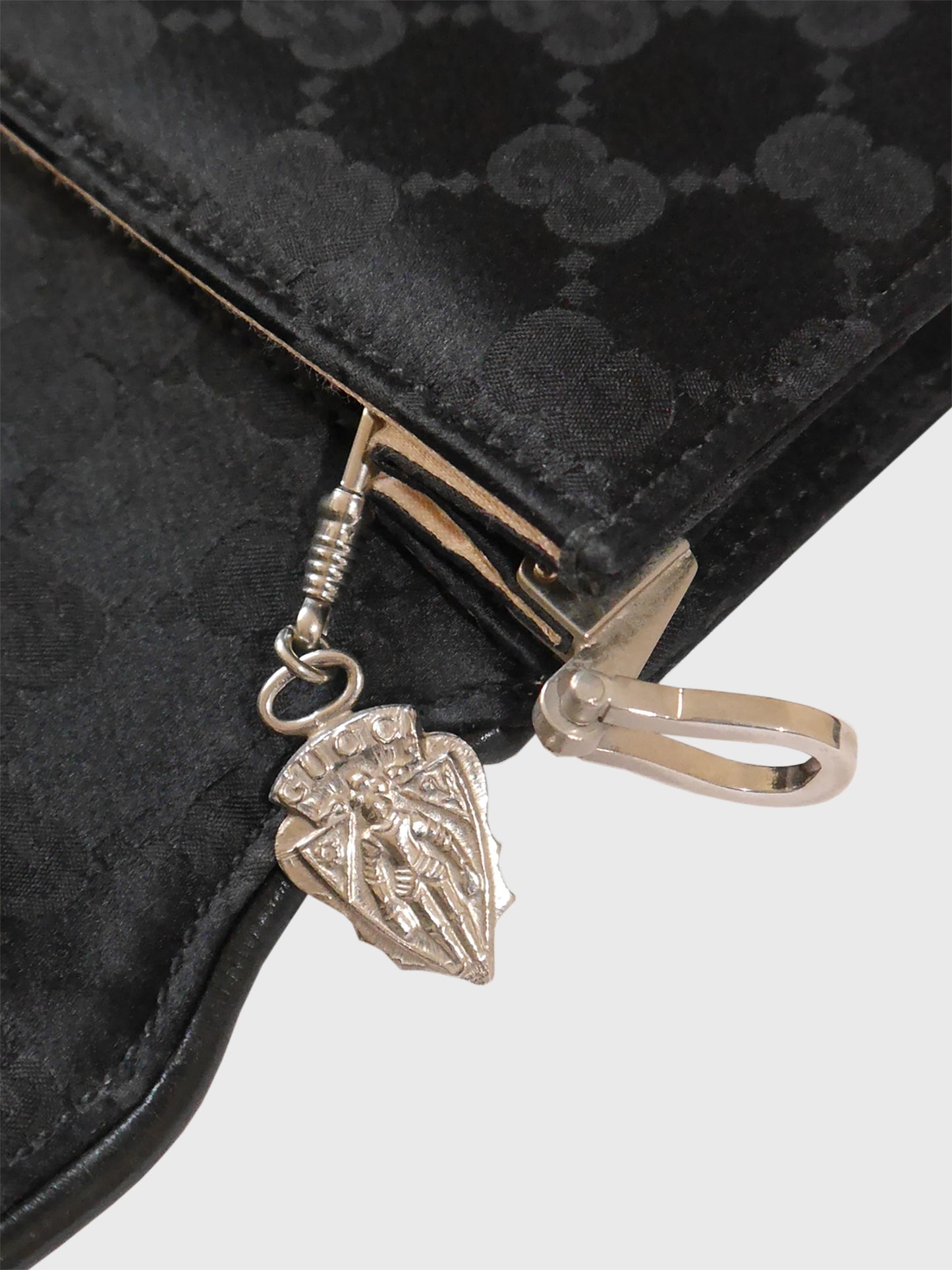 GUCCI c. 1970s Vintage Monogram Evening Shoulder Bag Clutch