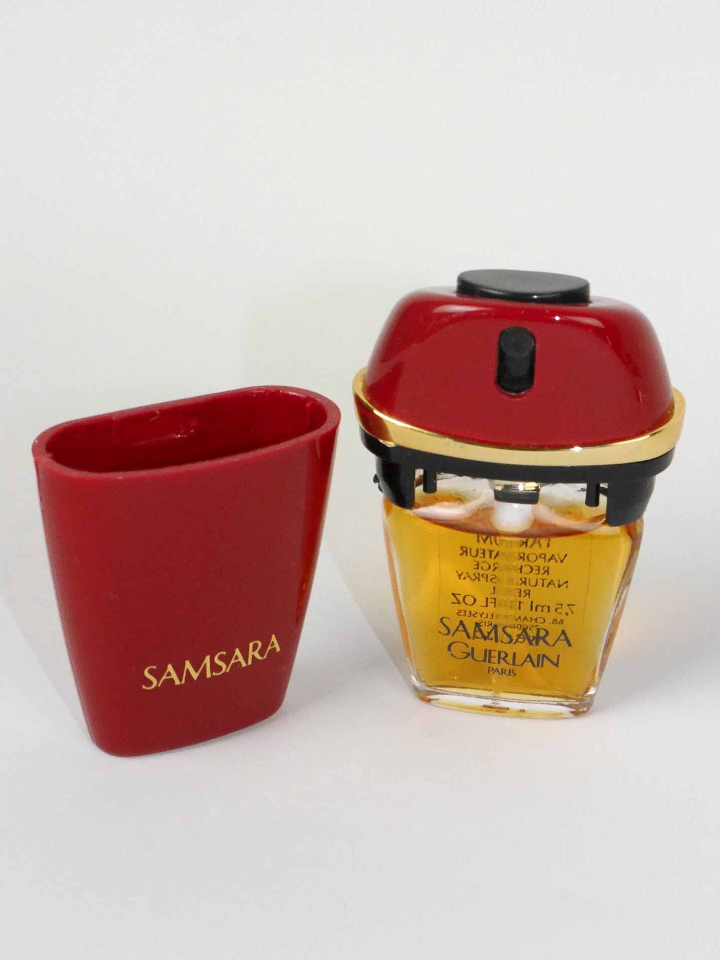 GUERLAIN Samsara (1989) 7,5 ml Extrait de Parfum Perfume 1990s Vintage Refillable Spray