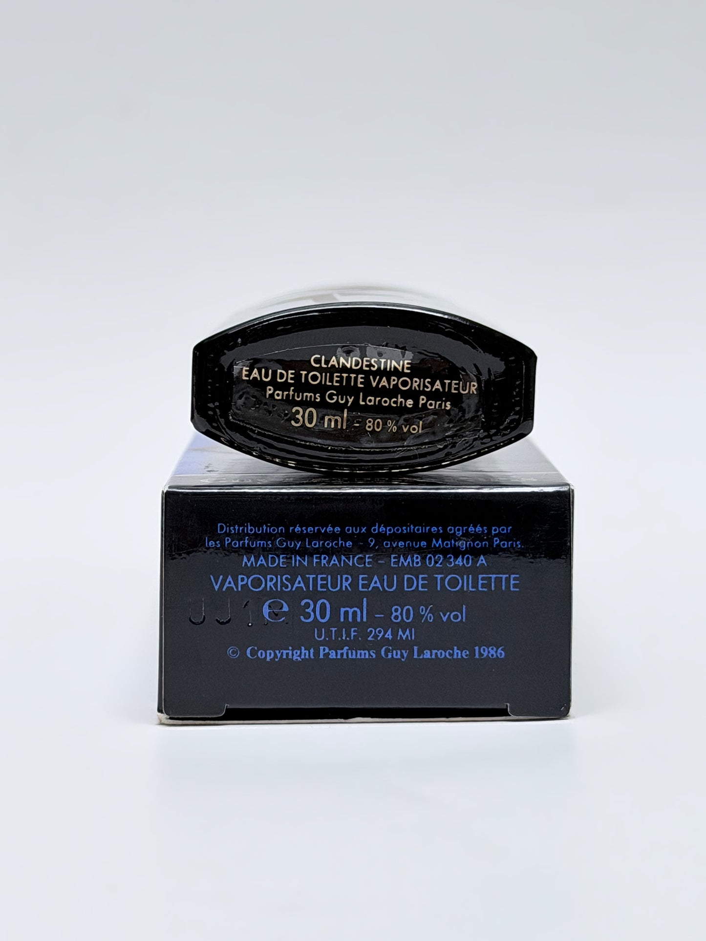 GUY LAROCHE Clandestine (1986) 30 ml Eau de Toilette Spray w/ Box 1980s Vintage Perfume Parfum Discontinued