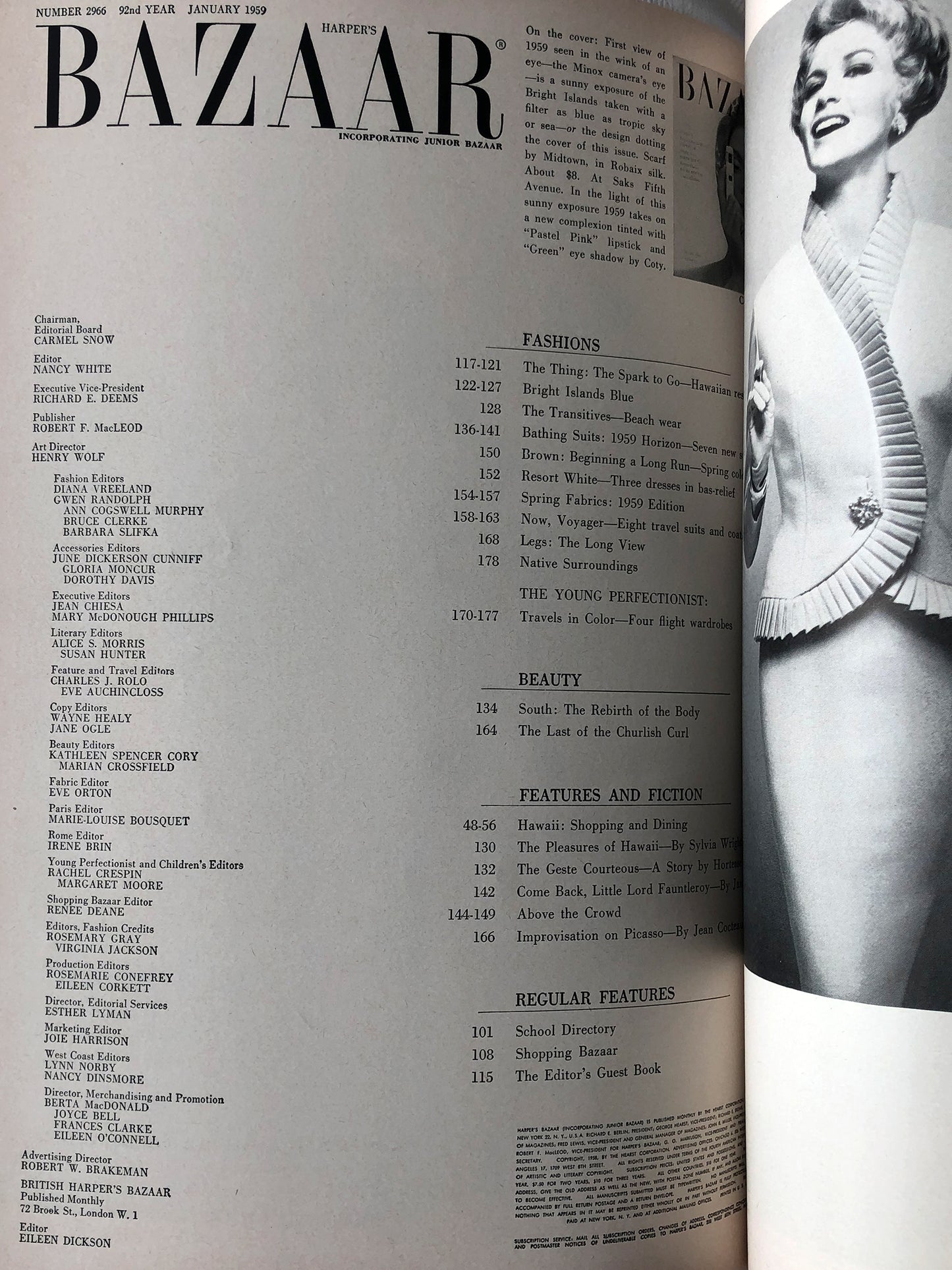 HARPER'S BAZAAR US January 1959