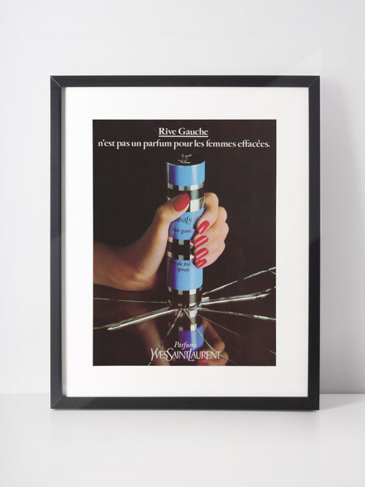 YVES SAINT LAURENT 1979 Rive Gauche Perfume Vintage Advertisement Fragrance