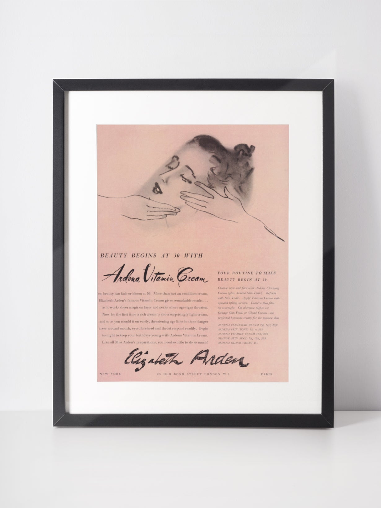 ELIZABETH ARDEN 1950 Vintage Advertisement Beauty Cosmetics