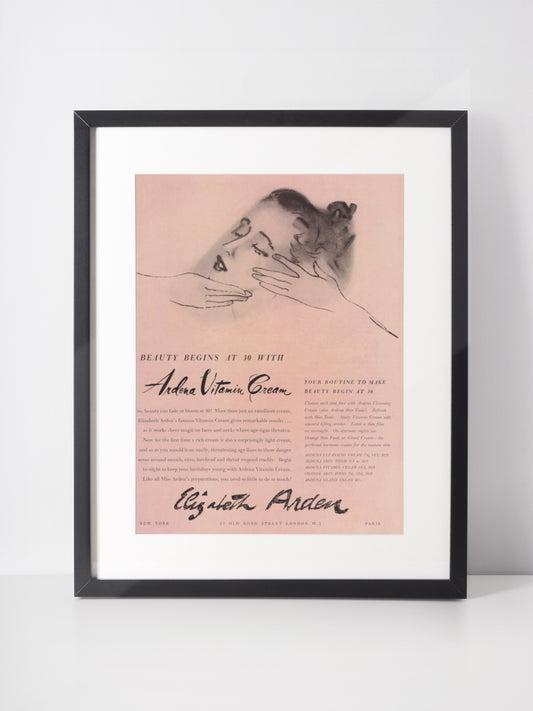 ELIZABETH ARDEN 1950 Vintage Advertisement Beauty Cosmetics