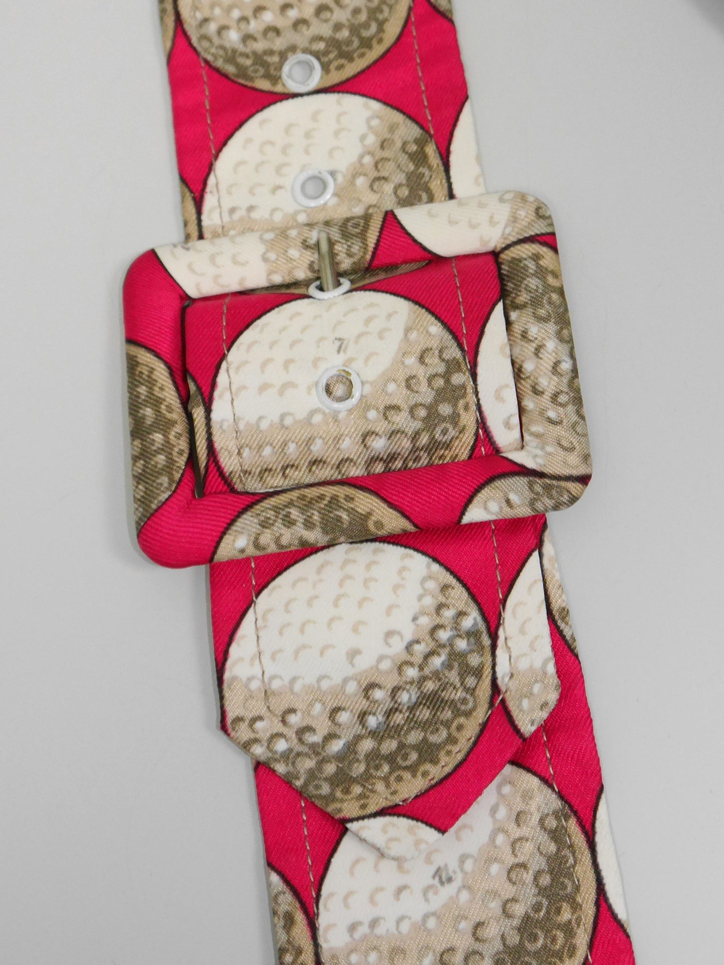 HERMÈS Vintage „Balles de Golf“ by Christiane Vauzelles Silk Suspenders