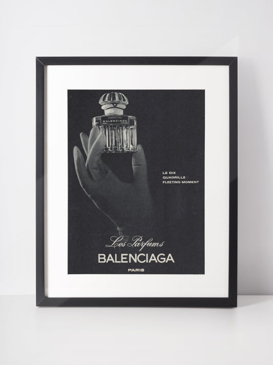 BALENCIAGA 1963 Vintage Advertisement Perfume Parfum Fragrance
