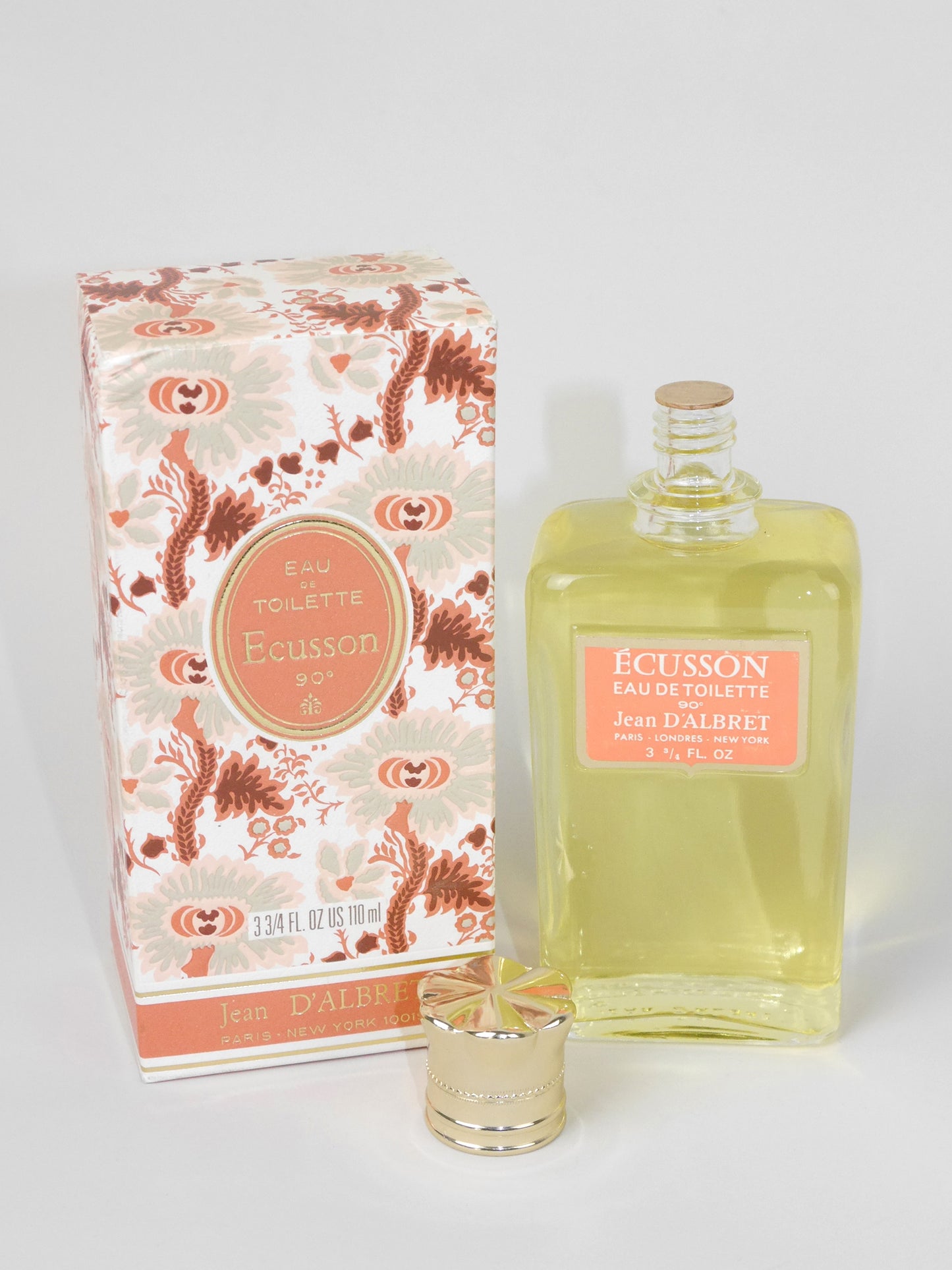 JEAN D'ALBRET Écusson (1947) 110 ml Eau de Toilette EdT Splash Vintage Perfume Parfum Sealed 1970s Version