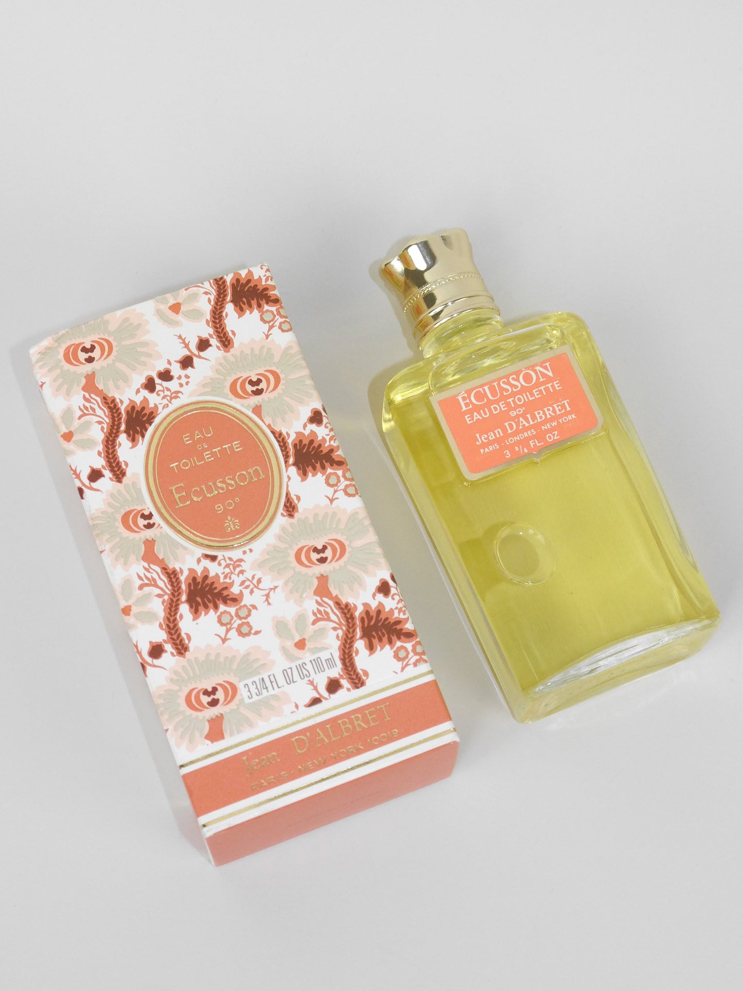 JEAN D'ALBRET Écusson (1947) 110 ml Eau de Toilette EdT Splash Vintage Perfume Parfum Sealed 1970s Version