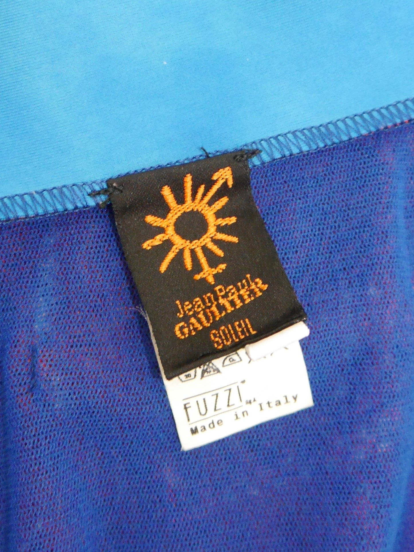 JEAN PAUL GAULTIER 1990s 2000s Vintage Asian Mesh Dress Underwater Scenery Fish Motif