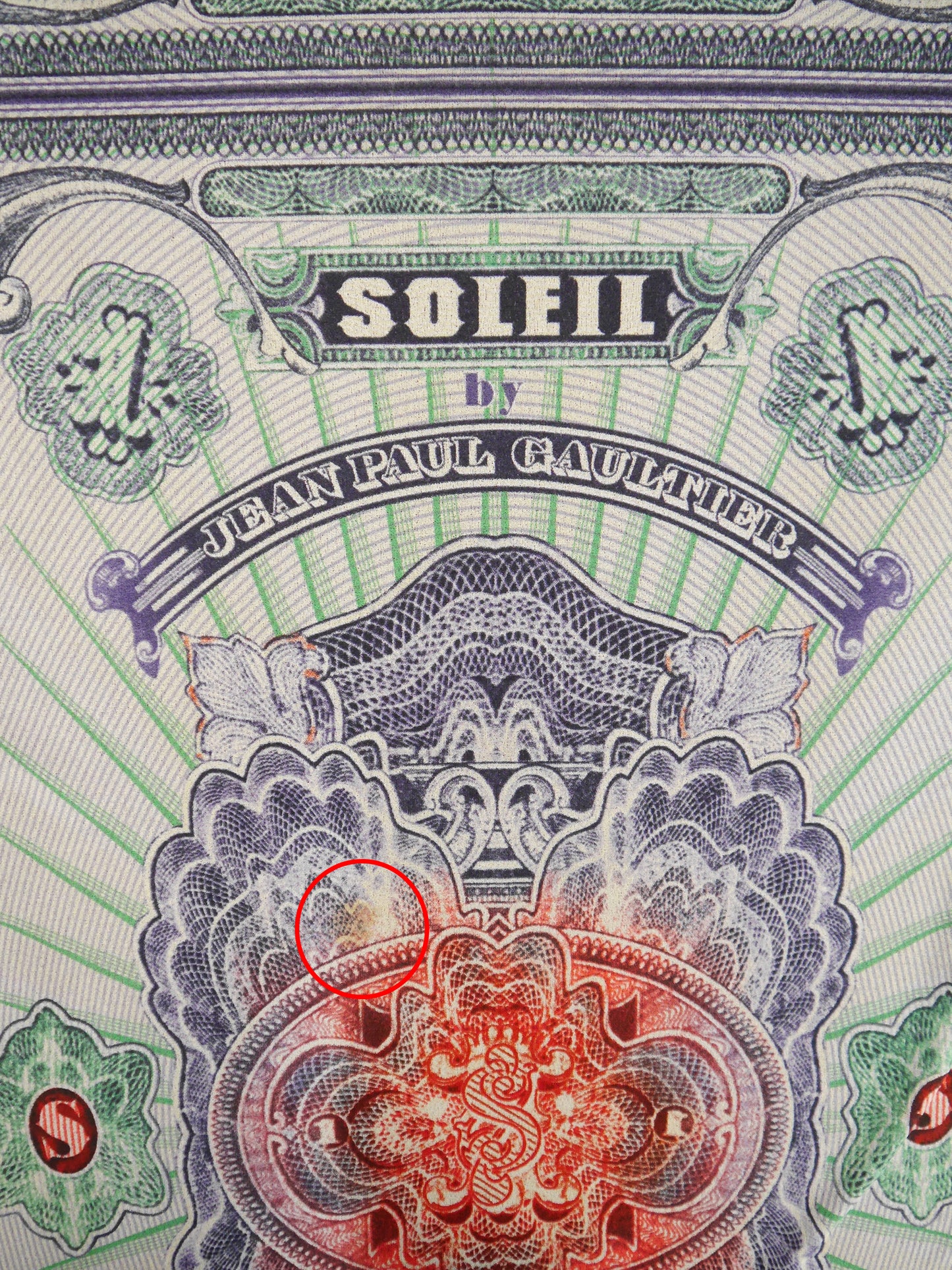 JEAN PAUL GAULTIER 1990s Vintage Money Bank Note Print Maxi Skirt Pareo Size XS-S