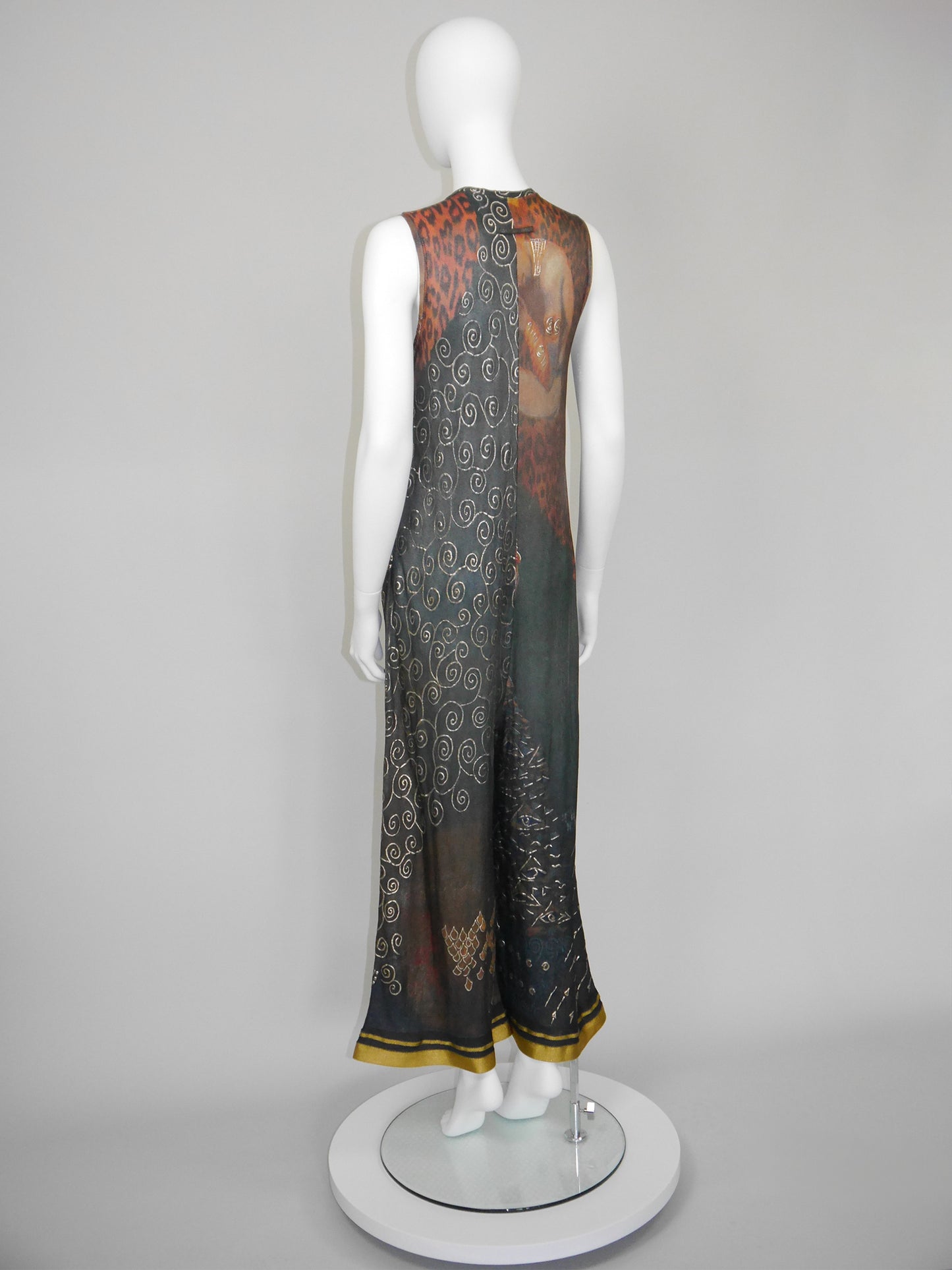 JEAN PAUL GAULTIER Spring 1989 Vintage Rare Jumpsuit w/ Elaborate Print Size S-M