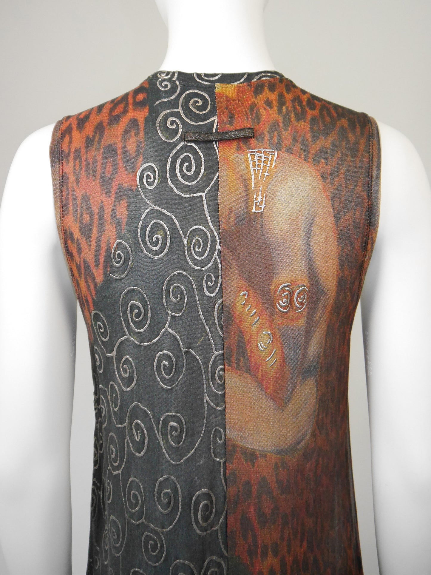 JEAN PAUL GAULTIER Spring 1989 Vintage Rare Jumpsuit w/ Elaborate Print Size S-M