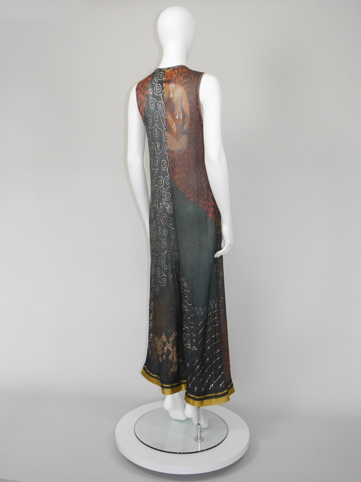 JEAN PAUL GAULTIER Spring 1989 Vintage Rare Jumpsuit w/ Elaborate Print Size S-M