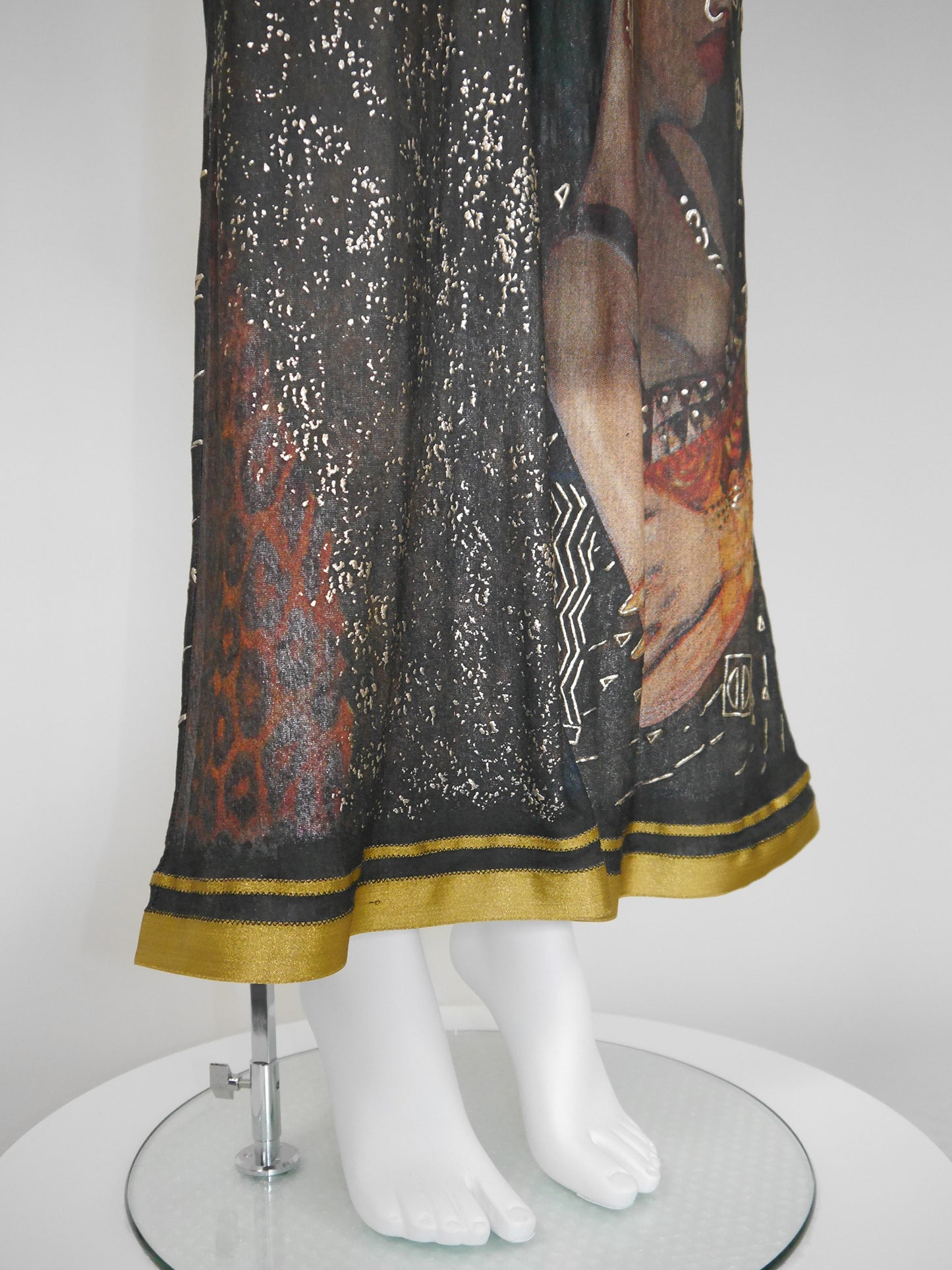 JEAN PAUL GAULTIER Spring 1989 Vintage Rare Jumpsuit w/ Elaborate Print Size S-M