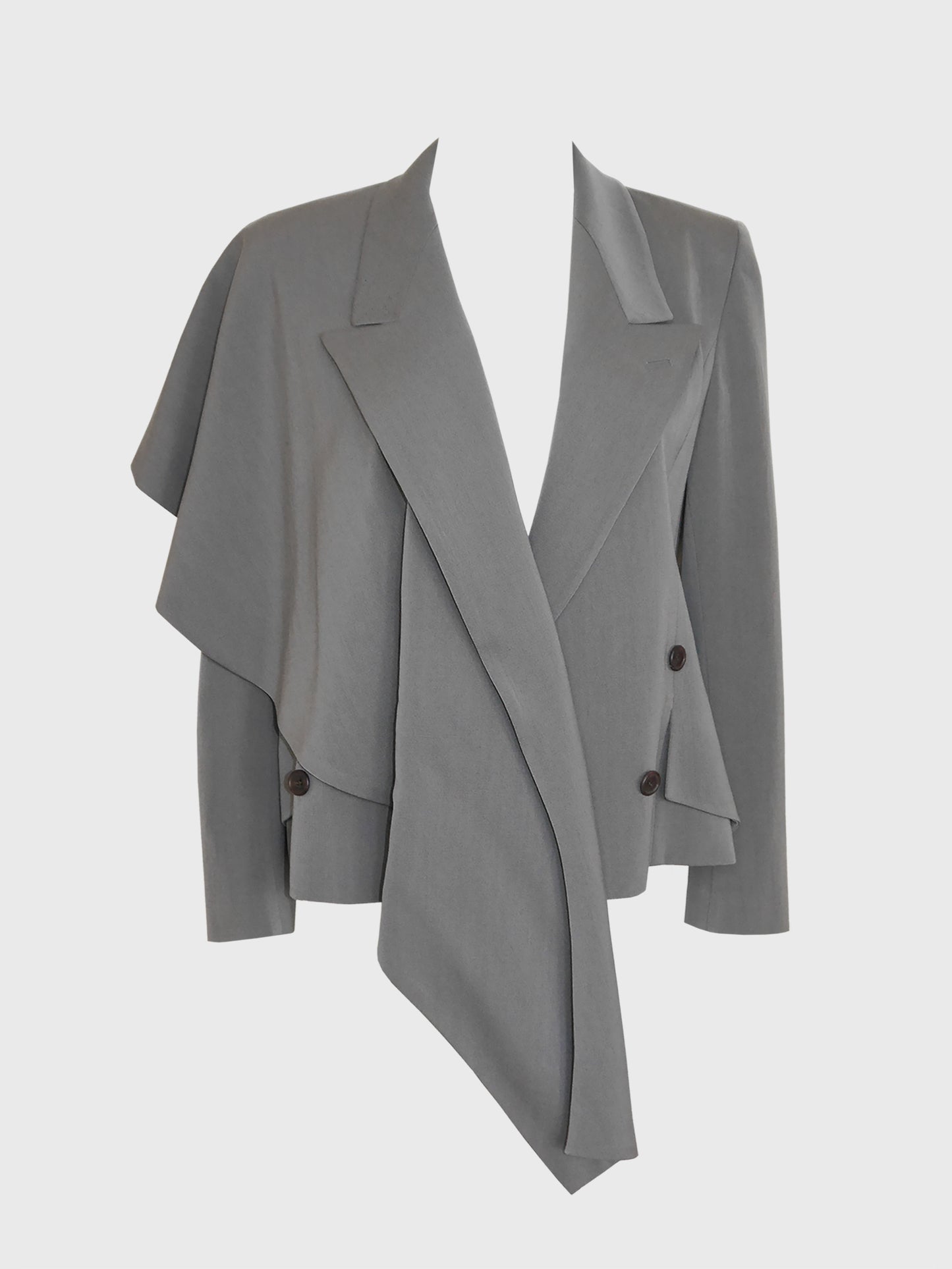 JOHN GALLIANO London Fall 1988 Hairclips Collection Asymmetrical Jacket