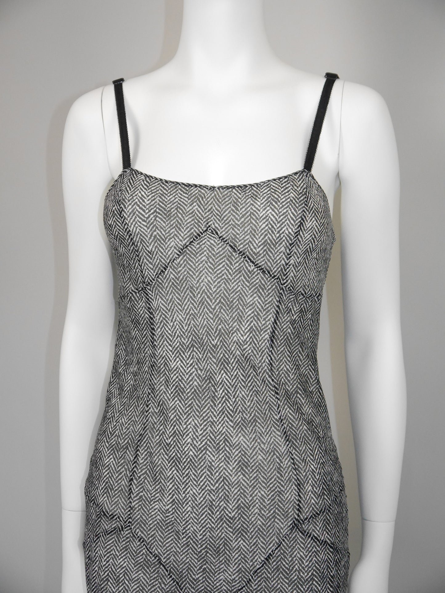 JOHN GALLIANO Spring 2001 Vintage Asymmetrical Silk Slip Dress Lingerie Style Size S