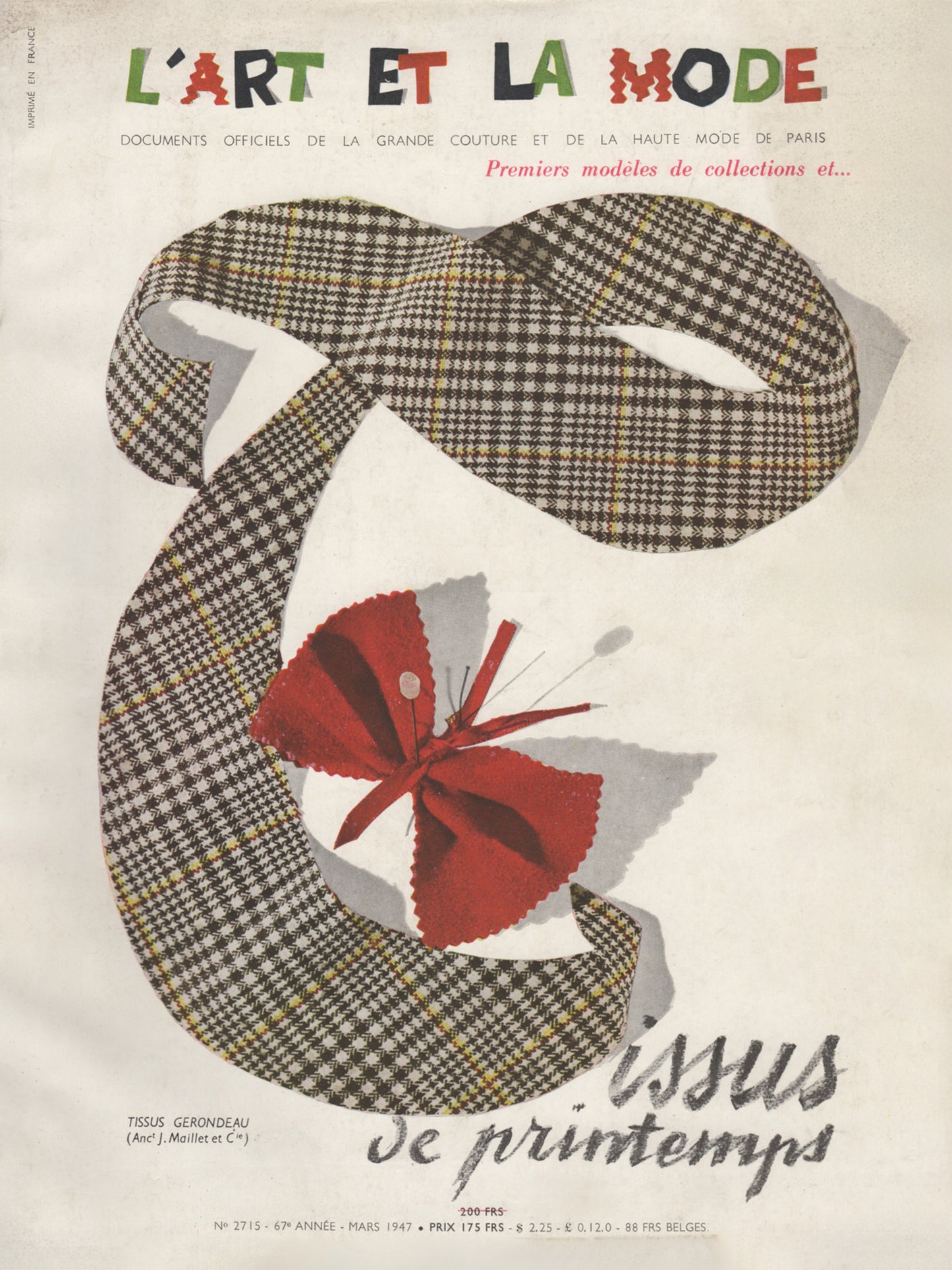 L'ART ET LA MODE March 1947