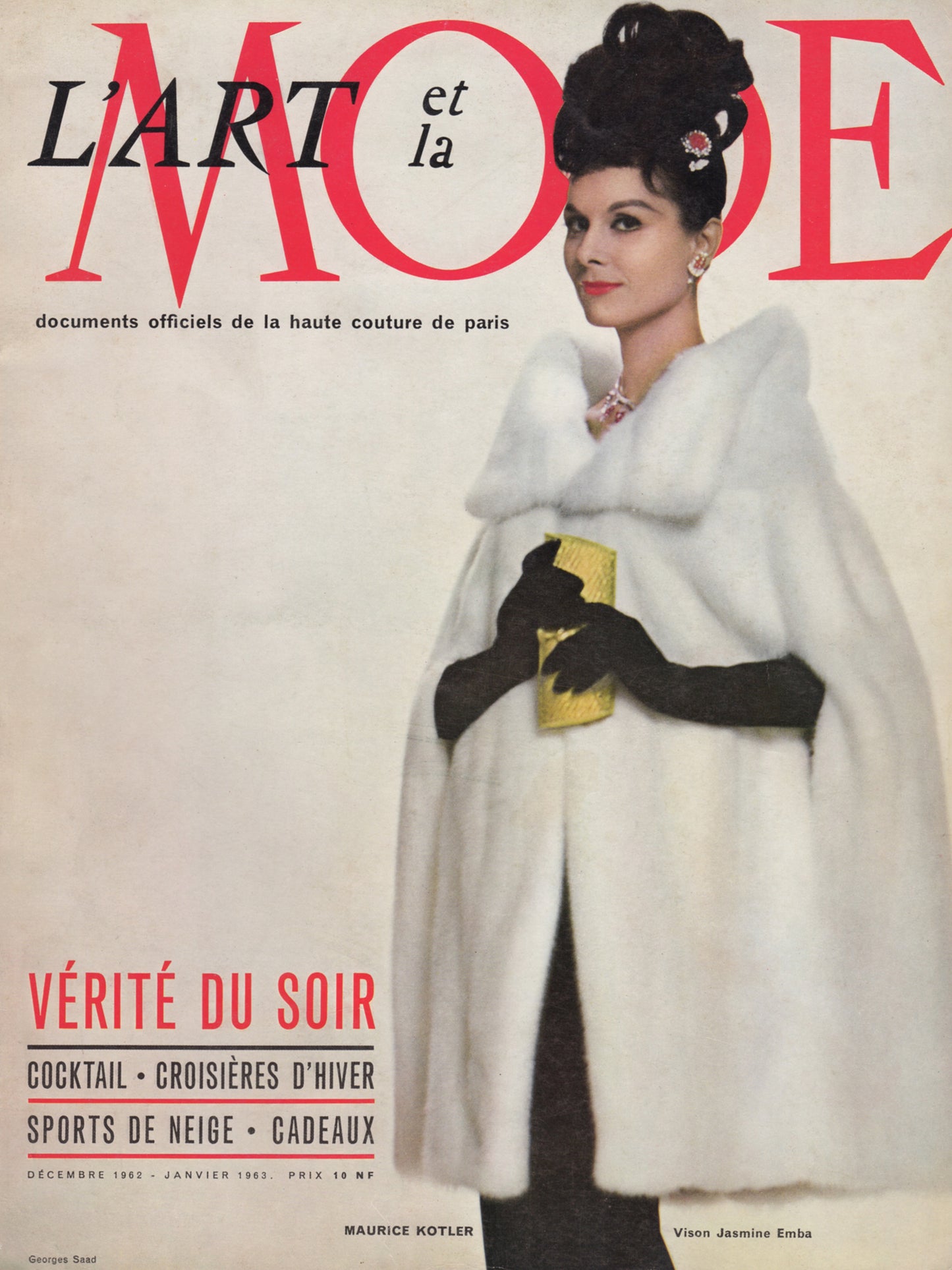 L'ART ET LA MODE December 1962/January 1963