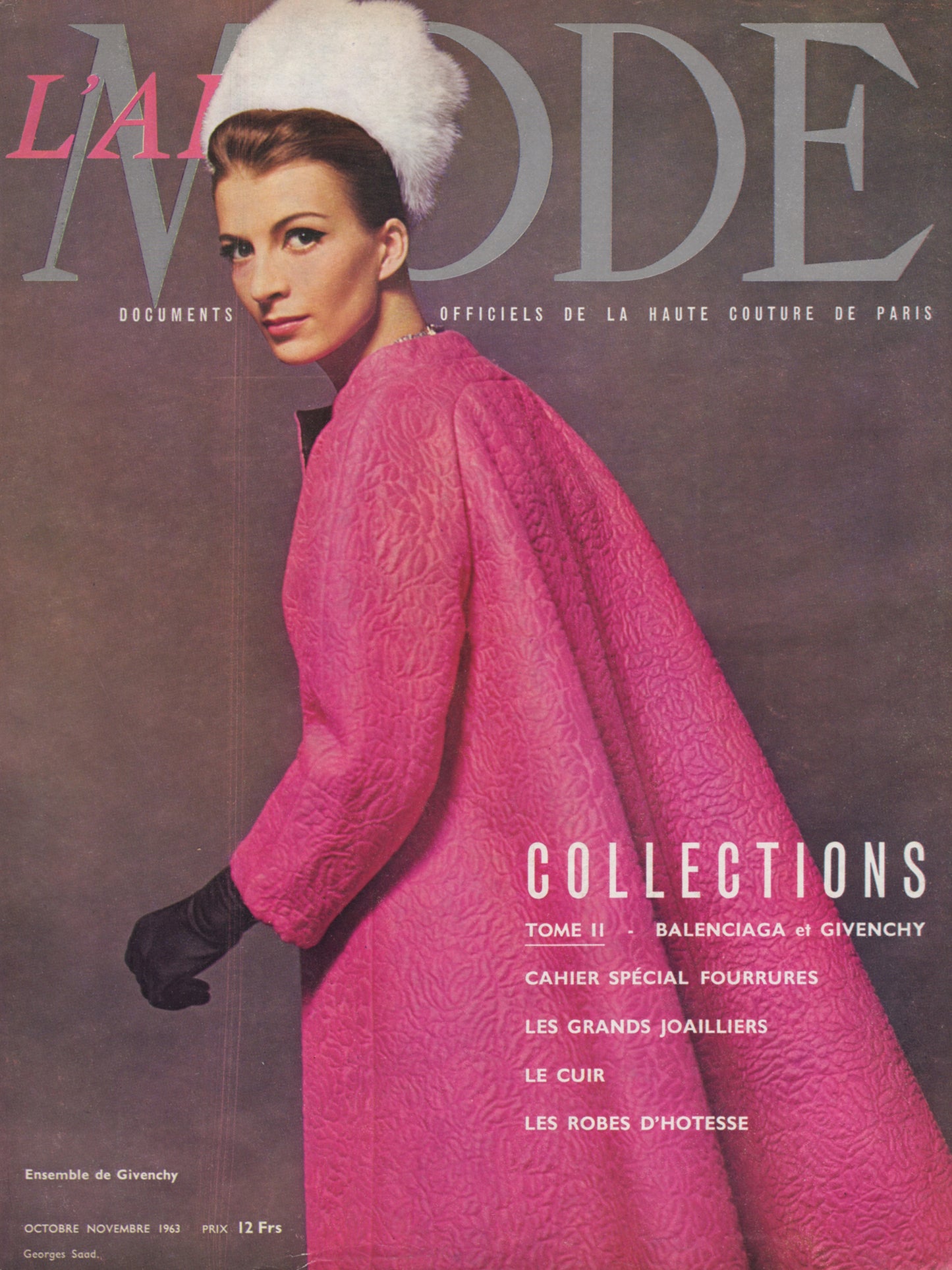 L'ART ET LA MODE October/November 1963