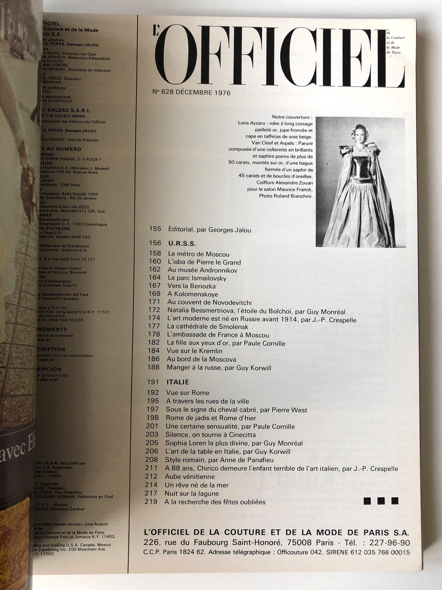 L'OFFICIEL PARIS December 1976