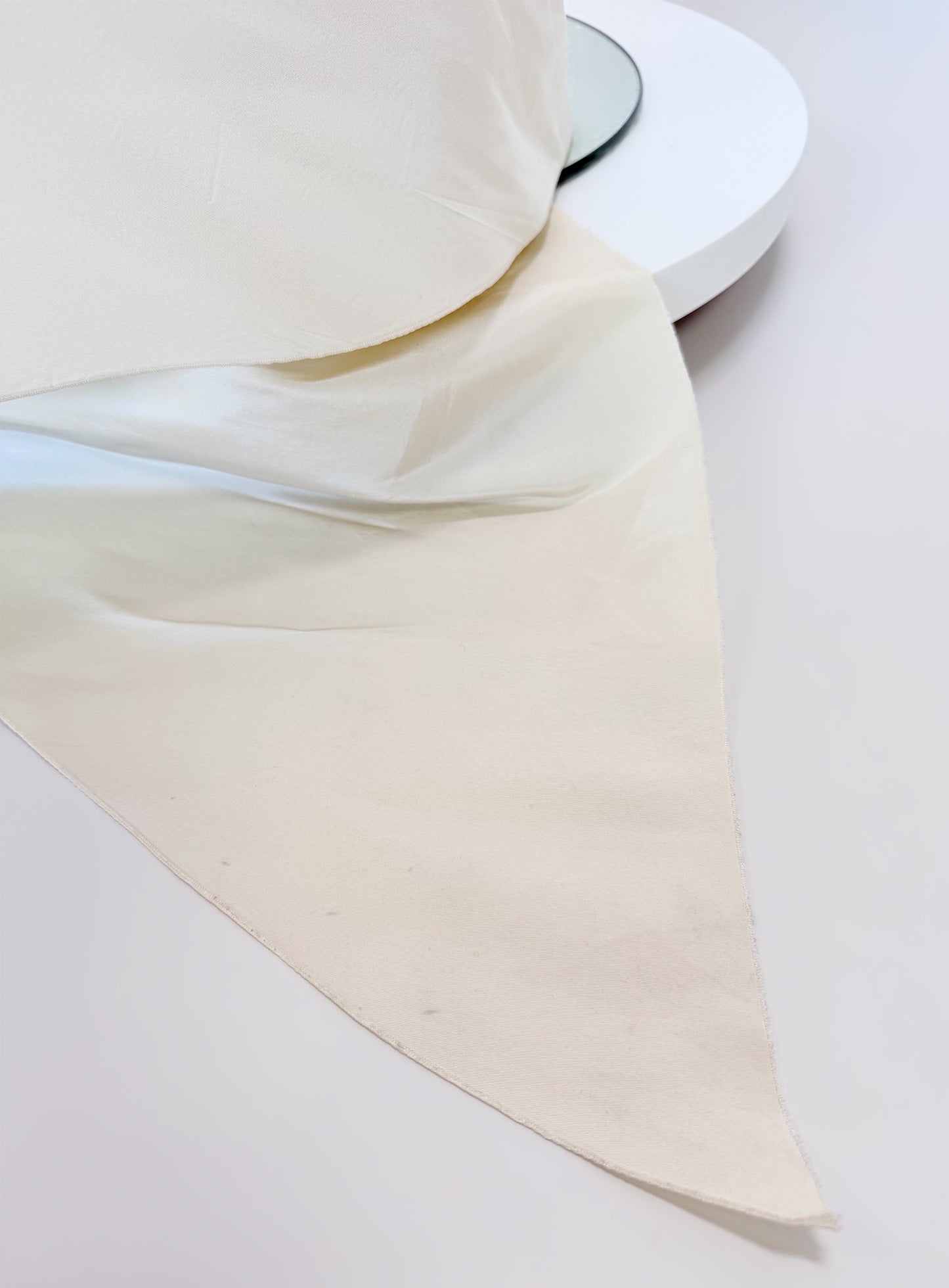 LANVIN BLANCHE 2013 Vintage Draped Silk Bridal Maxi Skirt w/ Train Size XS