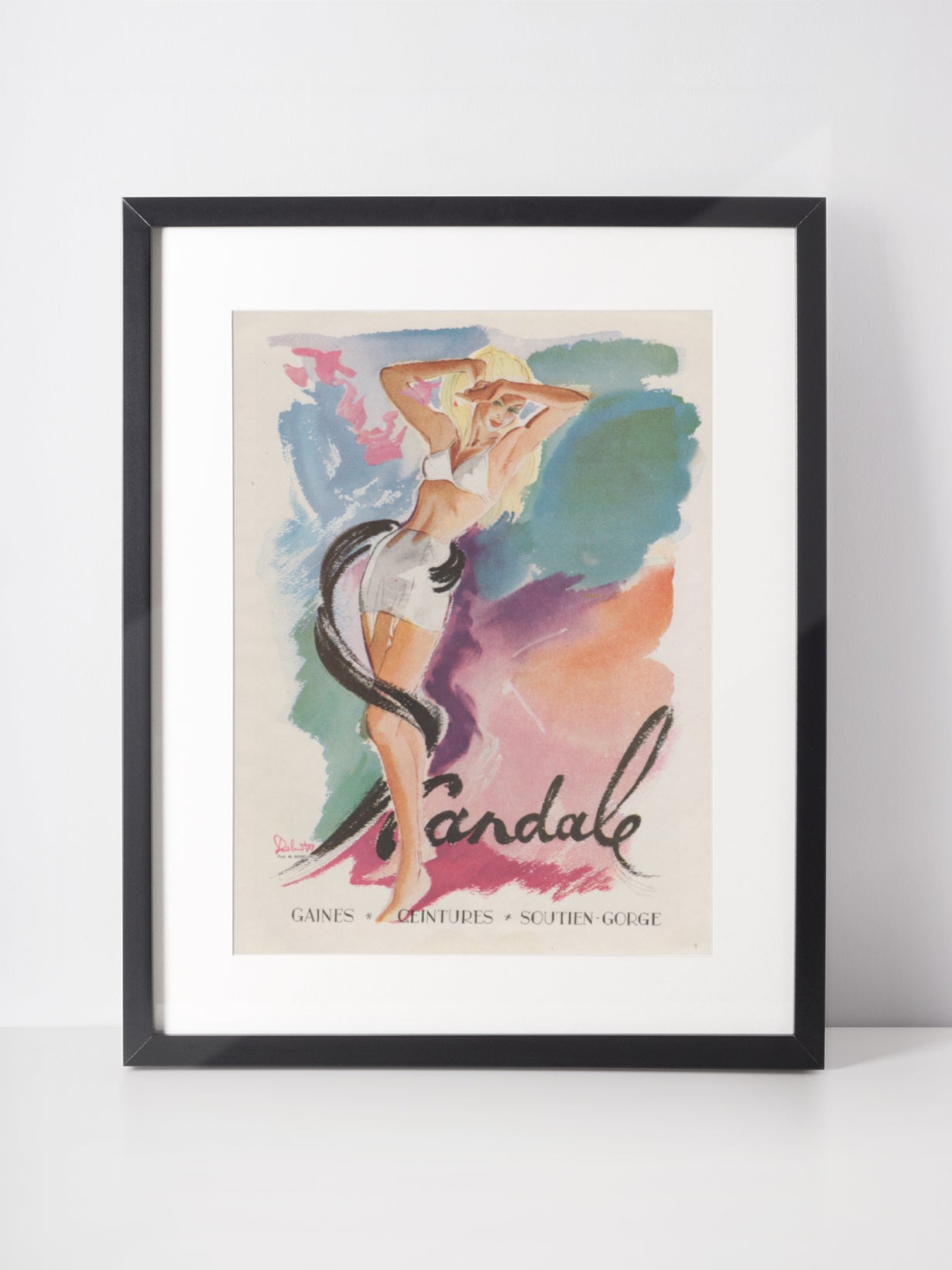 SCANDALE 1947 Vintage Advertisement 1940s Lingerie Print Ad