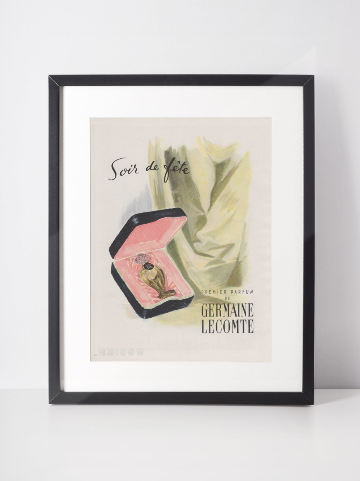 GERMAINE LECOMTE 1947 Vintage Advertisement 1940s Perfume Print Ad Fragrance Parfum