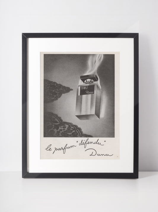 DANA 1947 Vintage Advertisement 1940s Tabu Perfume Print Ad Fragrance Parfum