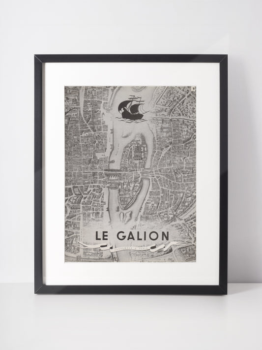 LE GALION 1947 Vintage Advertisement 1940s Perfume Print Ad Fragrance Parfum