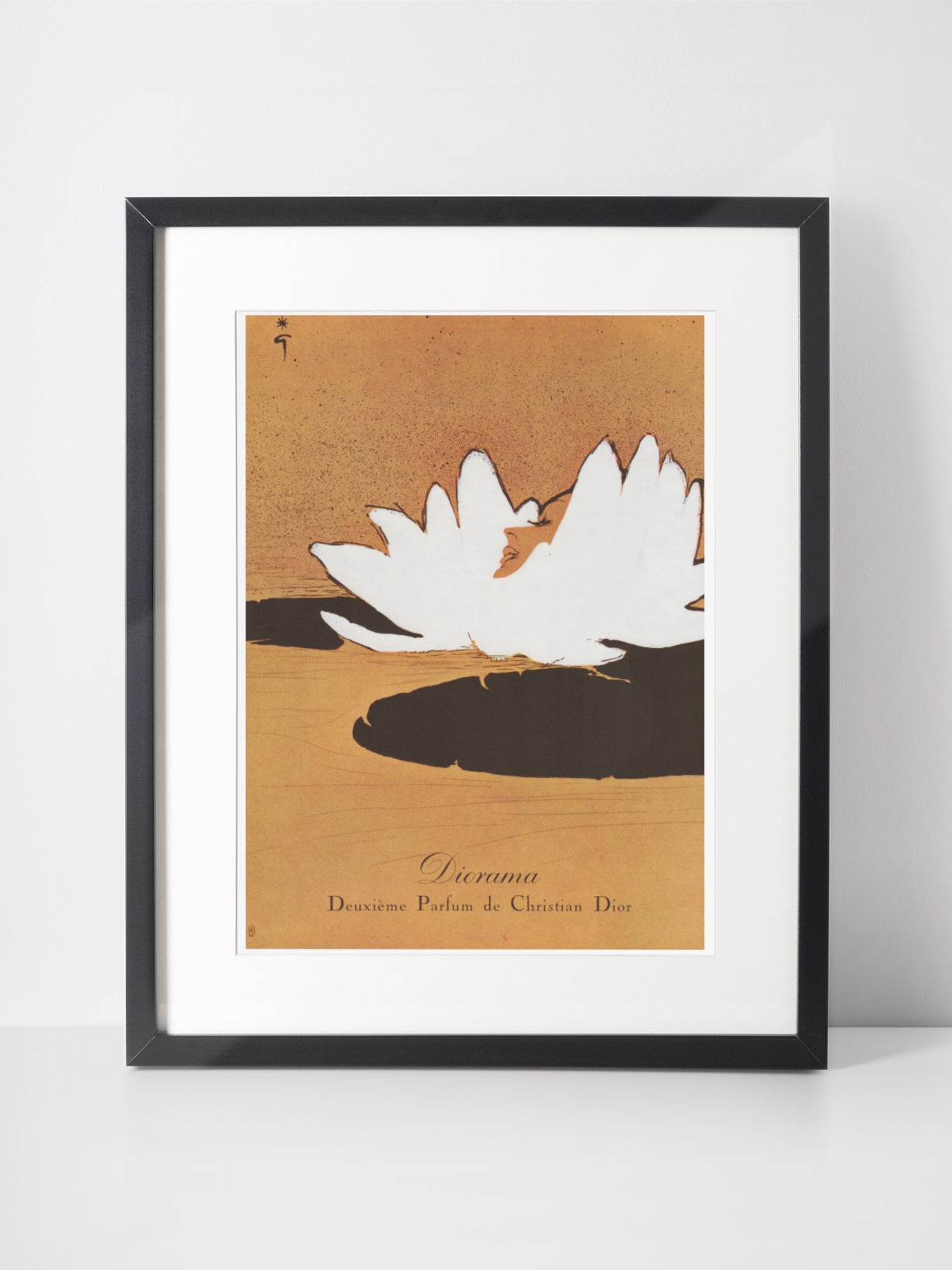 CHRISTIAN DIOR 1950 Vintage Print Advertisement Diorama Perfume Ad René Gruau