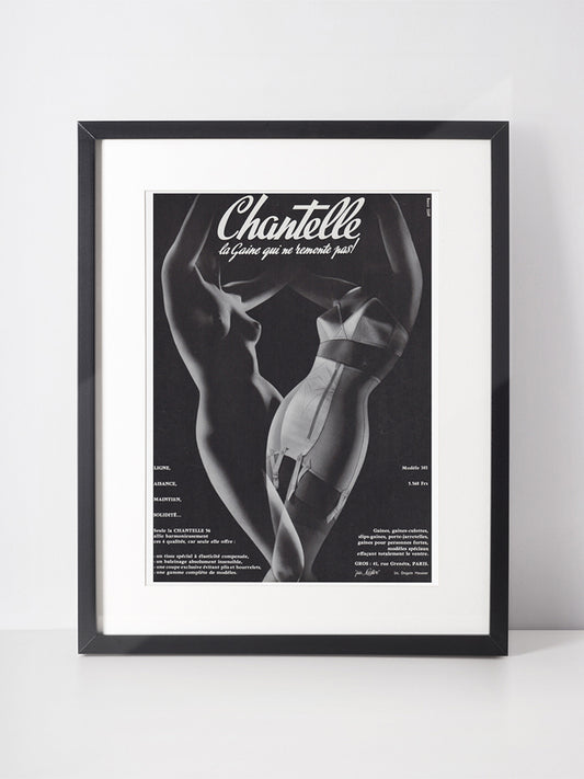 CHANTELLE 1956 Vintage Advertisement Lingerie Print Ad 1950s