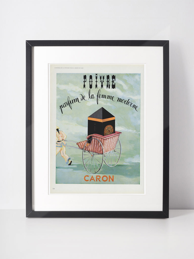 CARON 1956 Vintage Advertisement 1950s Perfume Parfum Print Ad