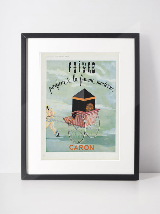 CARON 1956 Vintage Advertisement 1950s Perfume Parfum Print Ad