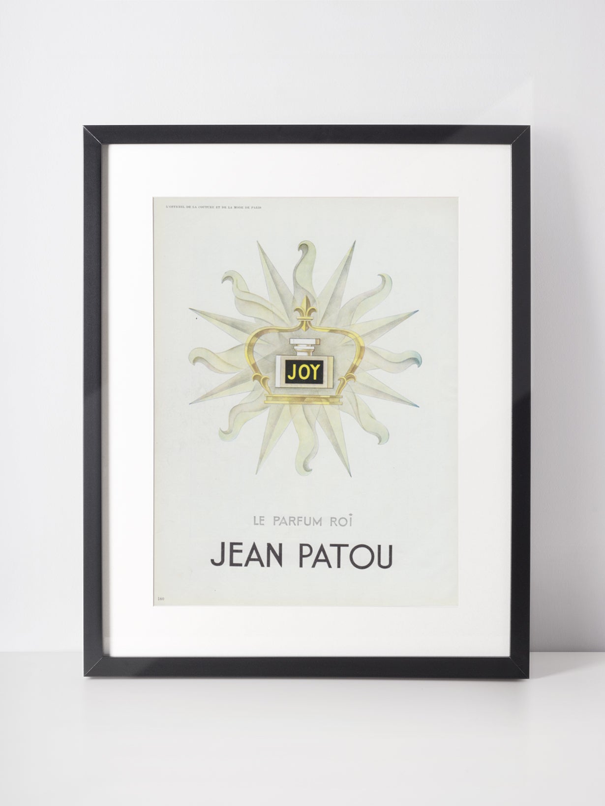 LANVIN 1956 Vintage Print Advertisement Beauty 1950s Reverse Jean Patou