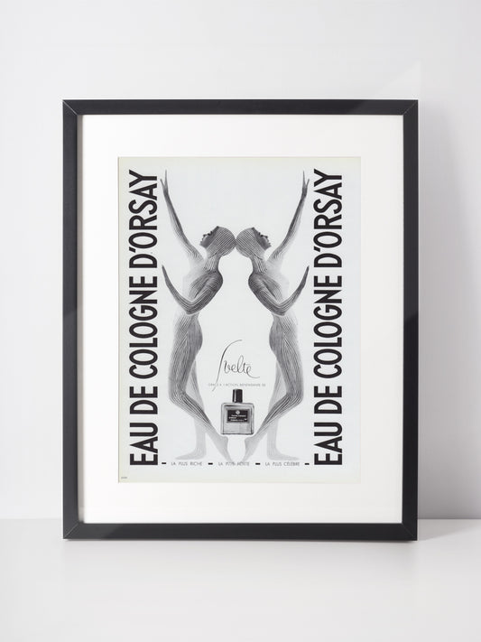 D'ORSAY 1958 Vintage Print Magazine Advertisement Perfume Parfum 1950s