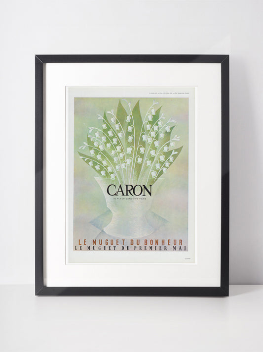 CARON 1960 Vintage Advertisement 1960s Perfume Print Ad Parfum Fragrance