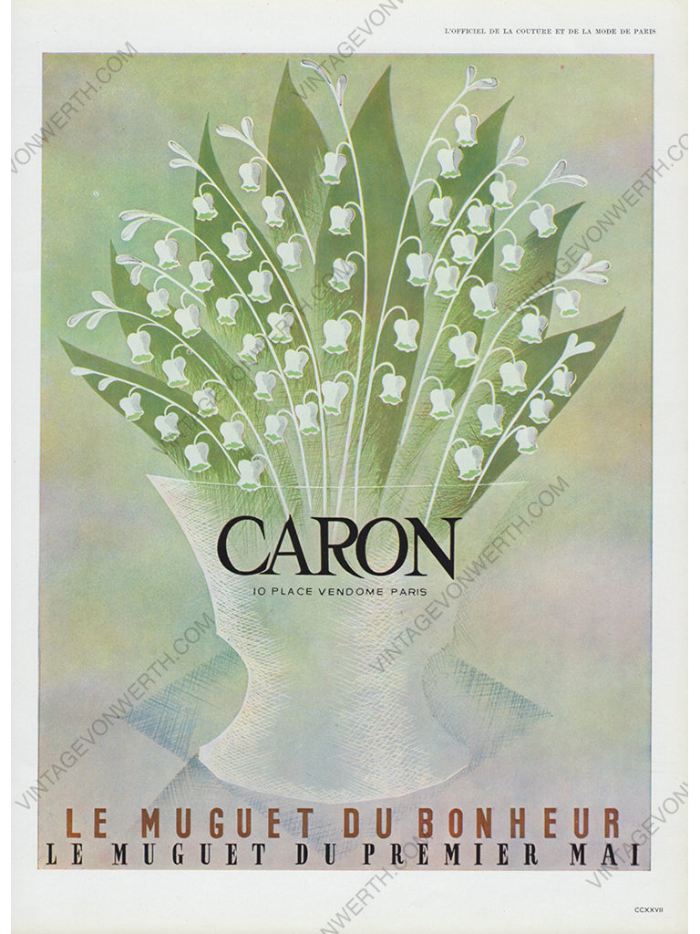 CARON 1960 Vintage Advertisement 1960s Perfume Print Ad Parfum Fragrance