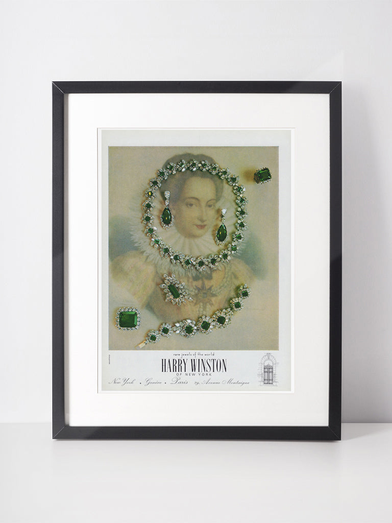 HARRY WINSTON 1963 Vintage Advertisement 1960s Jewelry Ad