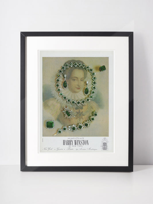 HARRY WINSTON 1963 Vintage Advertisement 1960s Jewelry Ad