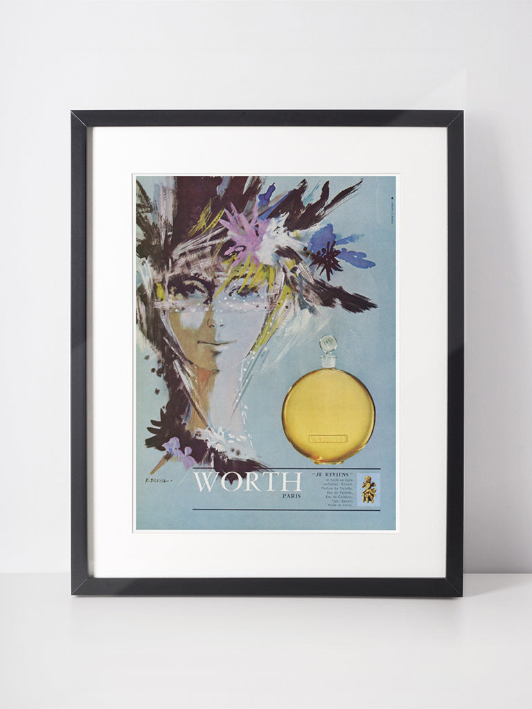 CHRISTIAN DIOR 1964 Vintage Advertisement 1960s Mink Fur Print Ad