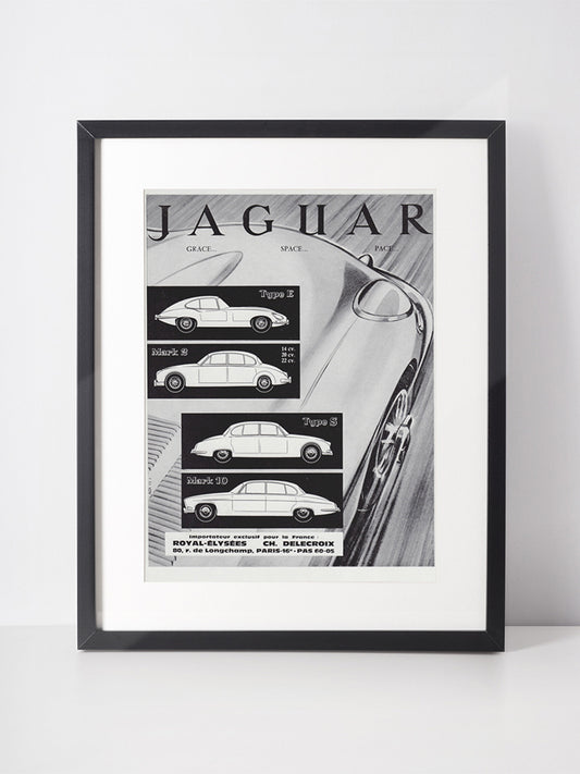 JAGUAR 1964 Vintage Advertisement 1960s Oldtimer Classic Car Print Ad
