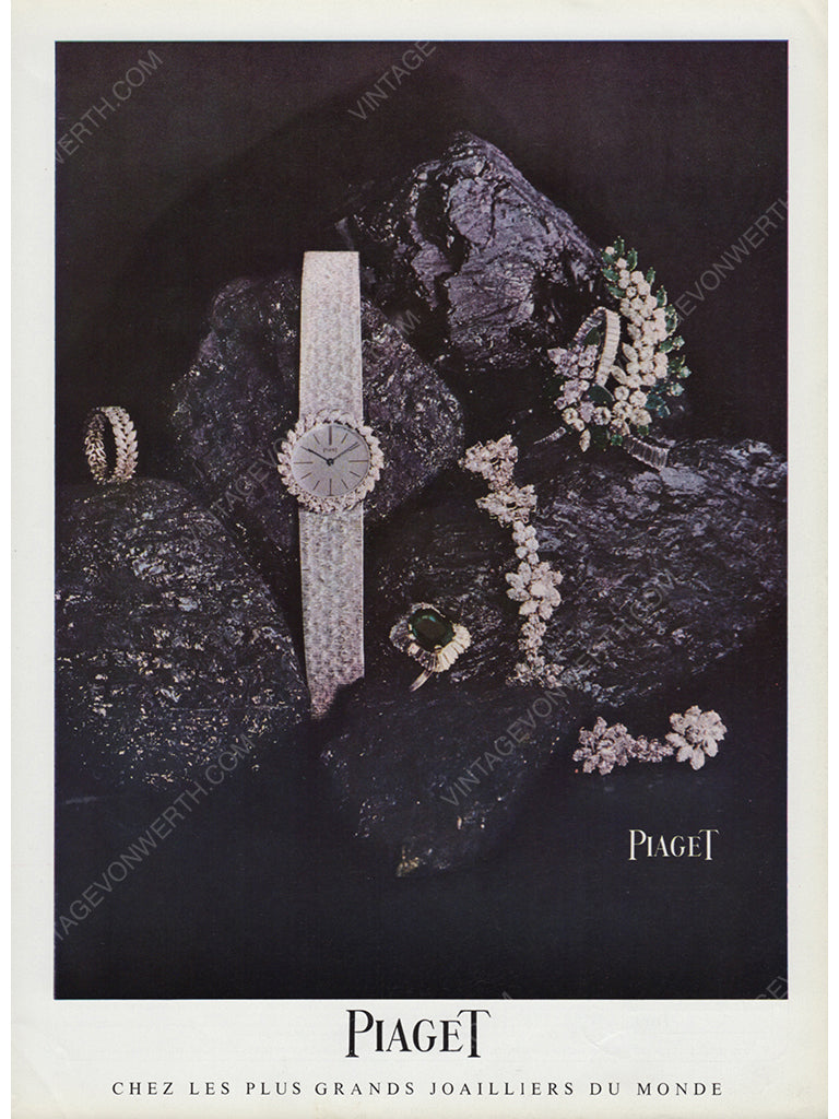 PIAGET 1965 Vintage Advertisement 1960s Jewelry Watch Ad
